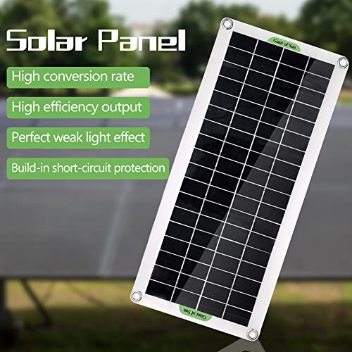 VISLONE Polycrystalline Solar Panel Flexible Solar Panel for Camping Car Traveling Outdoor Emergency Power Accessory