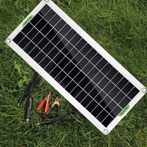 VISLONE Polycrystalline Solar Panel Flexible Solar Panel for Camping Car Traveling Outdoor Emergency Power Accessory