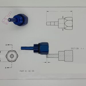 GenExhaust for Duromax Generator - ANODIZED MAGNETIC OIL DIPSTICK (see description for fitment)