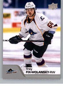 2020-21 upper deck ahl #25 trey fix-wolansky cleveland monsters rc rookie hockey trading card