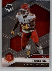 2021 panini mosaic #238 tyreek hill kansas city chiefs afc official nfl football trading card in raw (nm or better) condition