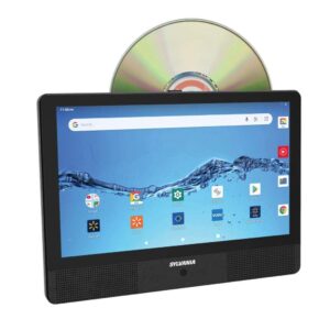 sylvania 10.1 inch quad core tablet/portable dvd player 1gb/16gb with headphones sltdvd1024-combo (renewed)
