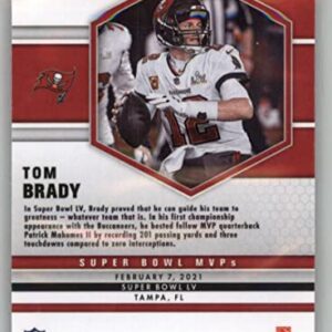 2021 Panini Mosaic #285 Tom Brady Tampa Bay Buccaneers Super Bowl MVP Official NFL Football Trading Card in Raw (NM or Better) Condition