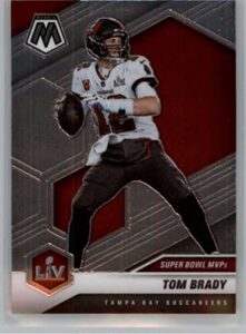 2021 panini mosaic #285 tom brady tampa bay buccaneers super bowl mvp official nfl football trading card in raw (nm or better) condition