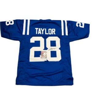 Jonathan Taylor Indianapolis Colts Signed Autograph Custom Jersey Blue JSA Certified