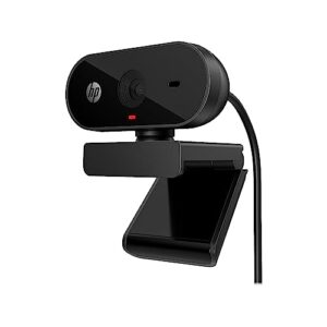 HP 320 FHD Webcam - USB-A Computer Camera with Mic & Privacy Cover - for Desktop, Laptop, & Chromebook - 1080p Resolution w/Wide FOV - Zoom & Teams Compatible - Clip Mount, Tripod Support, & Swivel