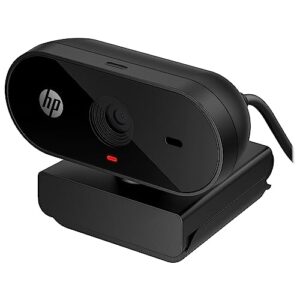 HP 320 FHD Webcam - USB-A Computer Camera with Mic & Privacy Cover - for Desktop, Laptop, & Chromebook - 1080p Resolution w/Wide FOV - Zoom & Teams Compatible - Clip Mount, Tripod Support, & Swivel