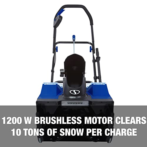 Snow Joe 24V-X2-SB18-TV1 24-Volt IONMAX Snow Blower Bundle (w/ 2 x 4.0-Ah Batteries, Dual Port Charger, Cover, Ice Dozer)