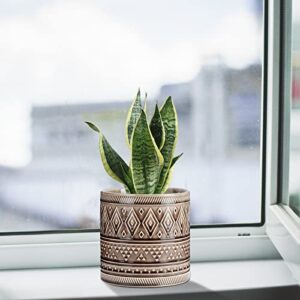 EPFamily 8 Inch Succulent Planter + 5.7 Inch + 4.7 Inch Flower Pot for Indoor Plants