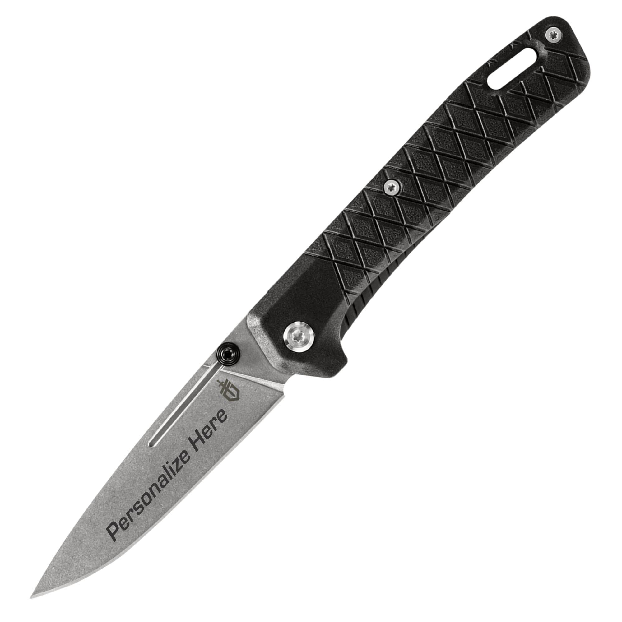 Gerber Zilch Pocket Knife - Custom Laser Engraved (Red)