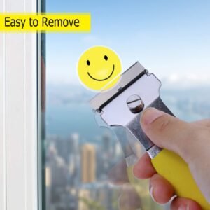 Multi-Purpose Scraper Cleaning Tool 2 Pack Spealloy Razor Blade Scraper Set with 10 Extra Blades Razor Blades Scraper for Stovetop, Wall, Oven, Paint, Caulk, Labels, Adhesive, Sticker, Tile Window