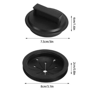 Garbage Disposal Splash Guards - Garbage Disposal Stopper - 3 Inch Garbage Disposal Splash Guards and Kitchen Sink Stopper Universal Rubber Food Waste Disposer Baodan