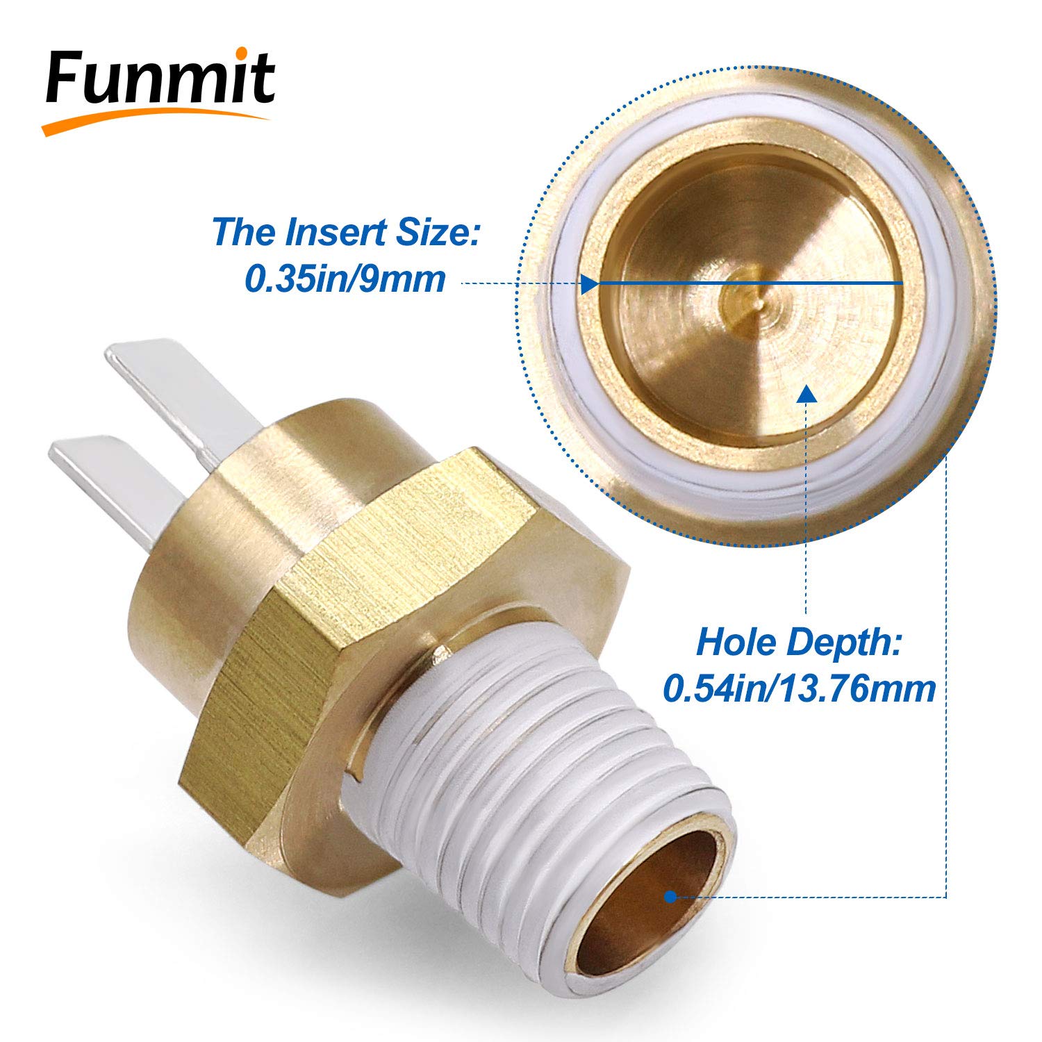 Funmit 42002-0024S Stack Flue Sensor 42001-0063S High Limit Switch and 42001-0053S Heater Thermistor Spa Hearters Replacement for Pentair