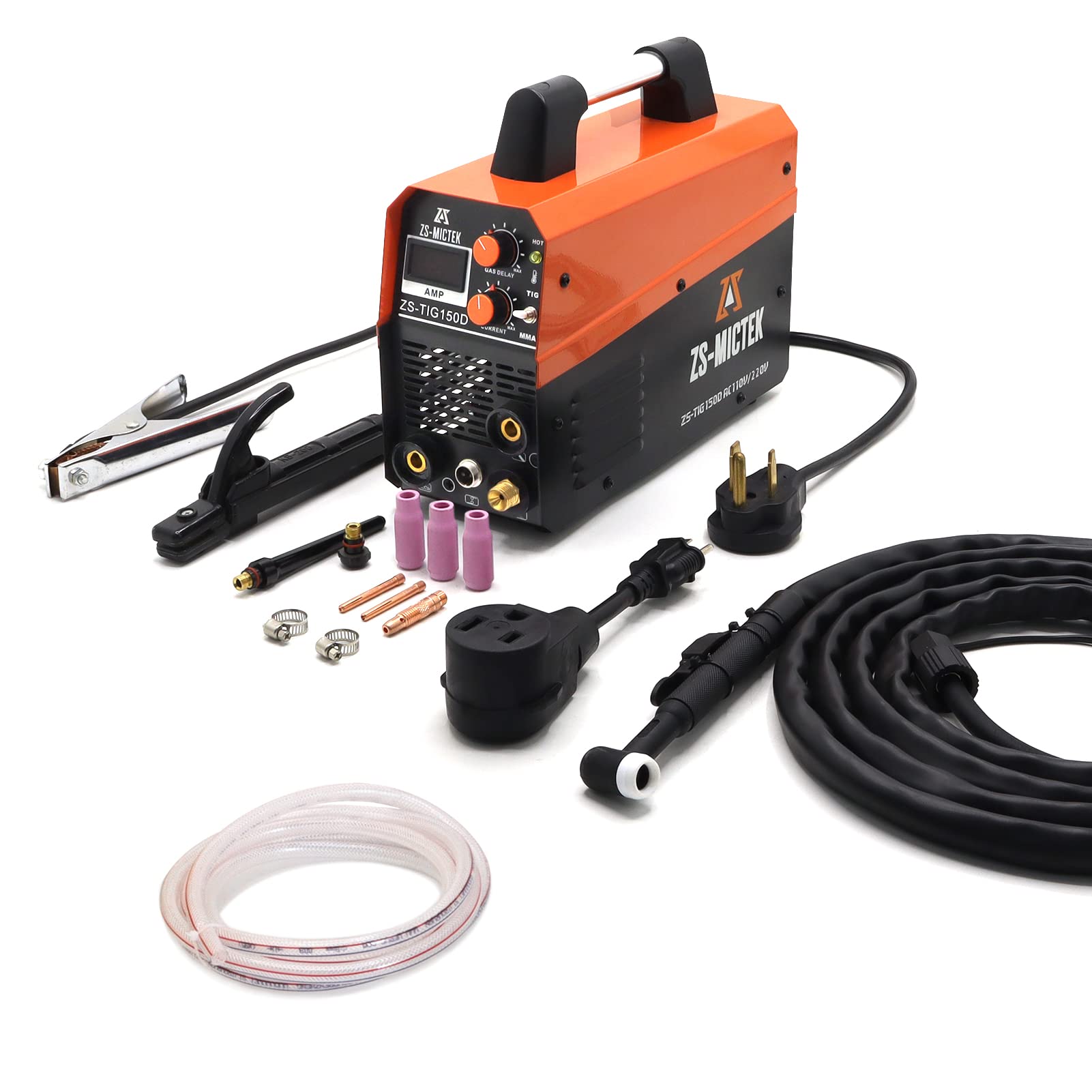 TIG Welder 120V&240V 2 IN 1 TIG/Stick/Arc 150Amp HF TIG Welding Machine, IGBT Digital Inverter TIG Welding Equipment