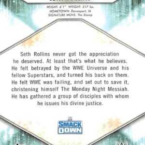 2021 Topps WWE #164 Seth Rollins Wrestling Trading Card