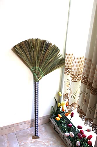 NDP78 Vietnamese Traditional Broom - Choi Dot Sweeps Away Everything Such as Dog Hair, Small dust and Does not Scratch Wooden Floors , Easy to Handle, Product Made from Natural, 39.5 x 8 x 1.5 inches