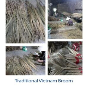 NDP78 Vietnamese Traditional Broom - Choi Dot Sweeps Away Everything Such as Dog Hair, Small dust and Does not Scratch Wooden Floors , Easy to Handle, Product Made from Natural, 39.5 x 8 x 1.5 inches