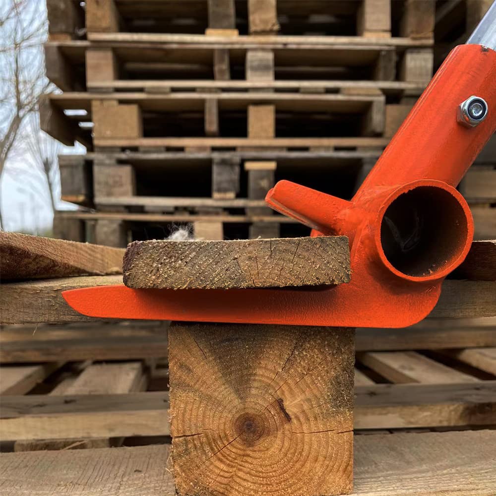 Pallet Buster with Nail Removal - Pallet Disassembly Tool with Secure Locking Pin for Breaking Pallets, Industrial Breaker for Tearing Down Woods(NO HANDLE)