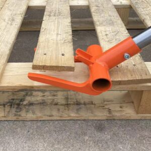 Pallet Buster with Nail Removal - Pallet Disassembly Tool with Secure Locking Pin for Breaking Pallets, Industrial Breaker for Tearing Down Woods(NO HANDLE)