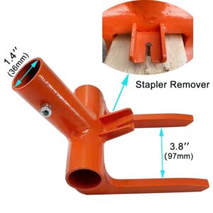 Pallet Buster with Nail Removal - Pallet Disassembly Tool with Secure Locking Pin for Breaking Pallets, Industrial Breaker for Tearing Down Woods(NO HANDLE)