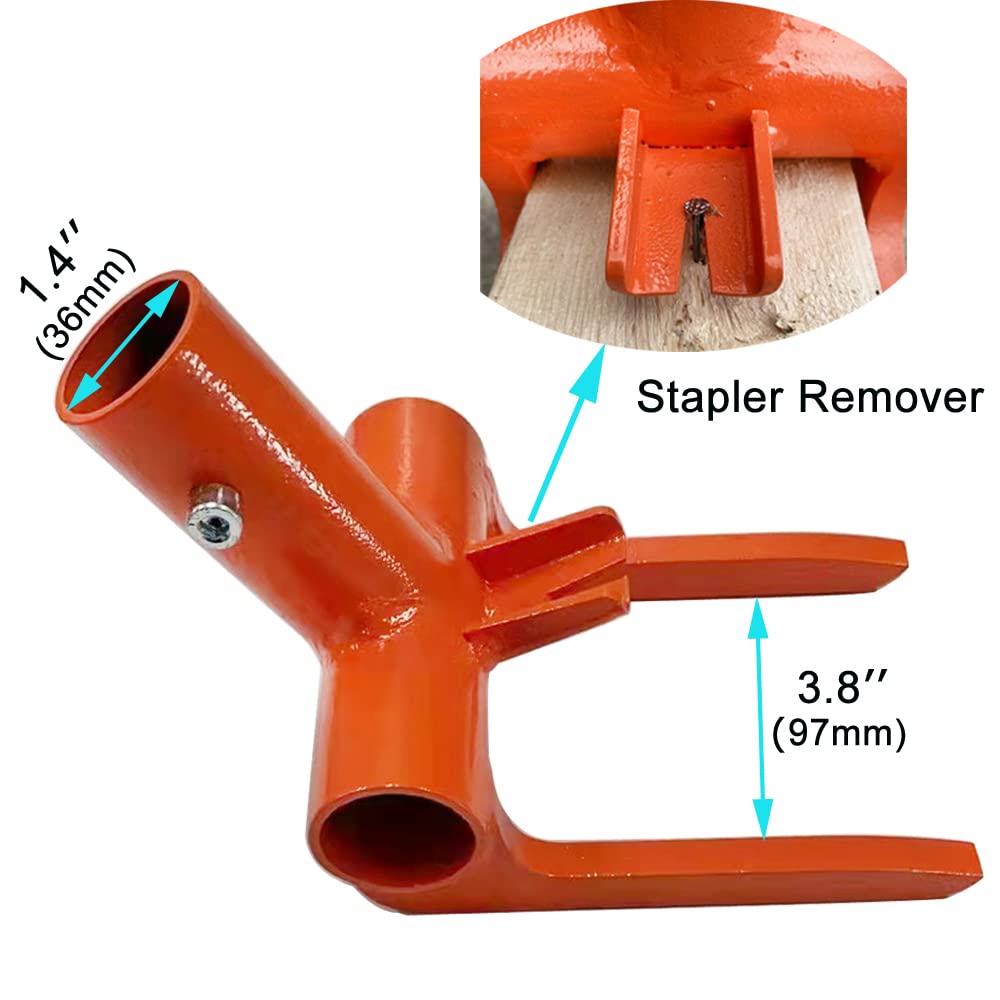 Pallet Buster with Nail Removal - Pallet Disassembly Tool with Secure Locking Pin for Breaking Pallets, Industrial Breaker for Tearing Down Woods(NO HANDLE)