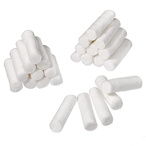 Point Cotton Nosebleed Plugs - Extra Absorbent Blood Clotting Cotton Rolls for The Nose (50 Count)