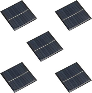 bettomshin 5pcs 5v 0.7w mini solar panels cells, polycrystalline solar cells micro solar panel module for light electric toys solar battery charger diy solar syatem kits (2.76" x 2.76"/70mm x 70mm)