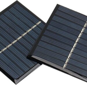 Bettomshin 5Pcs 5V 0.7W Mini Solar Panels Cells, Polycrystalline Solar Cells Micro Solar Panel Module for Light Electric Toys Solar Battery Charger DIY Solar Syatem Kits (2.76" x 2.76"/70mm x 70mm)