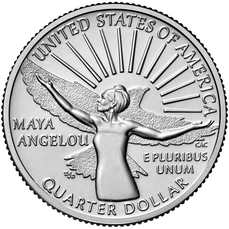 2022 P,D American Women, Washington Maya Angelou 2 Coin Set, P and D Quarter Uncirculated