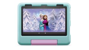 all-new amazon fire hd 8 kids tablet, 8" hd display, ages 3-7, includes 2-year worry-free guarantee, kid-proof case, 32 gb, (2022 release), disney princess