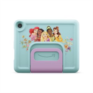 All-new Amazon Fire HD 8 Kids tablet, 8" HD display, ages 3-7, includes 2-year worry-free guarantee, Kid-Proof Case, 32 GB, (2022 release), Disney Princess