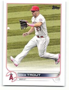 2022 topps #27 mike trout nm-mt angels