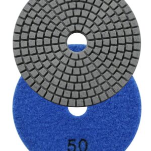 Konfor Diamond Polishing Pads Wet Buff 4 Inch 7-Step Hook And Loop for Sanding Stone Marble Granite