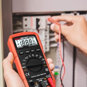 Auto-Ranging Digital Multimeter, AC/DC Amp Ohm Voltage Test Meter with Resistance, Continuity, Capacitance, Frequency and Diode Test; Multi Tester with Backlit Display, Data Hold and NCV