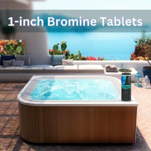 Spa Bromine Tablets for Hot tub, 1.5lbs - Spa Sanitizing Bromine for Hot Tubs & Spa Bromine Tablets - Recommended Hot Tub Bromine Sanitizer by AquaDoc