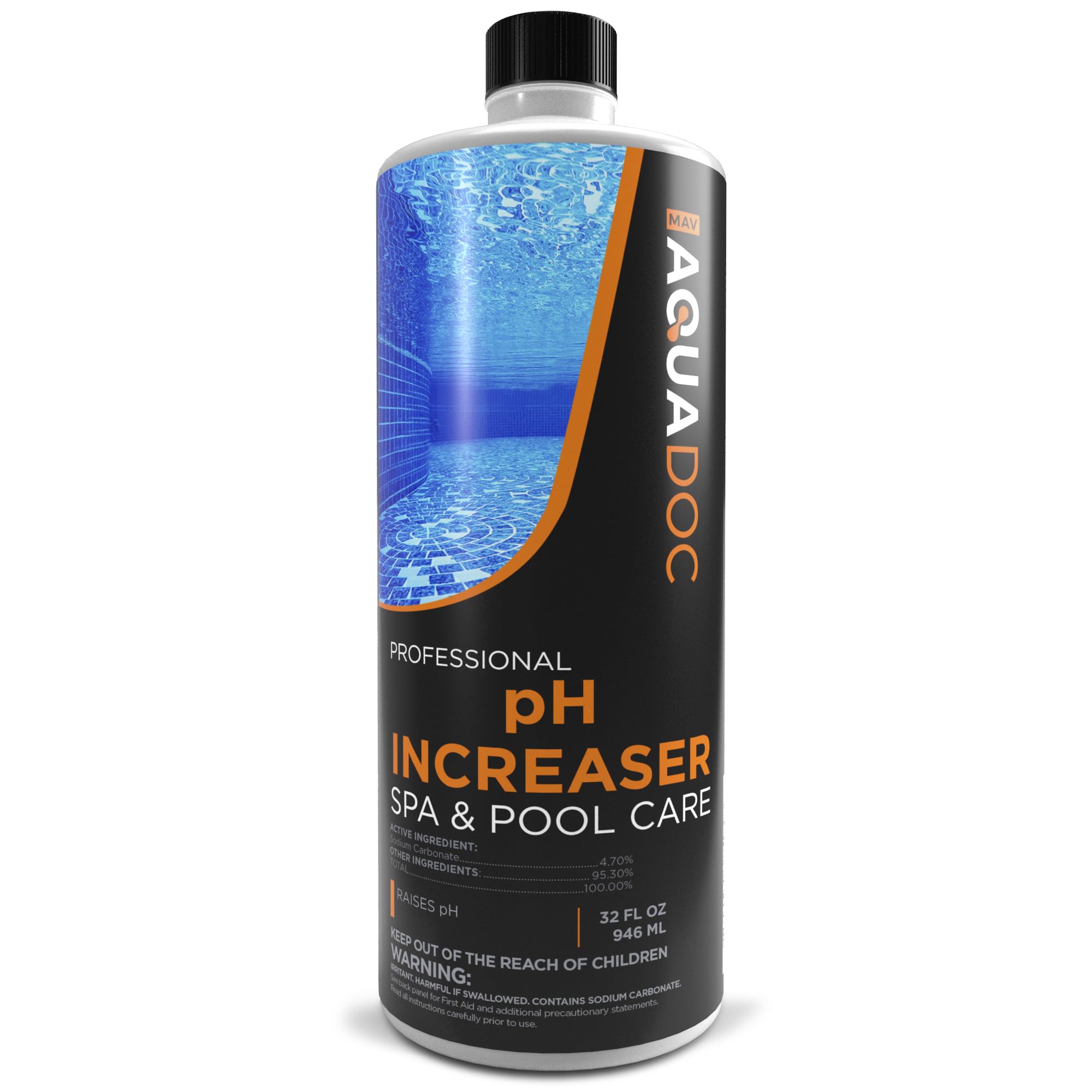 AquaDoc pH Increaser for Hot Tub - pH Up for Hot Tub Spa - pH Increaser Hot Tub Chemicals - Balance Your pH Up and Down Levels Effectively - Adjust pH Levels for Indoor & Outdoor Hot Tub Maintenance