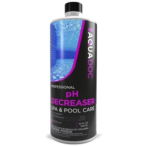 AquaDoc pH Decreaser - pH Down for Hot Tub Spa - Hot Tub Chemicals pH Decreaser pH For Hot Tub And Spa - Spa Down And pH Minus Chemicals - for Indoor & Outdoor Hot Tub Maintenance - Hot Tub pH Reducer