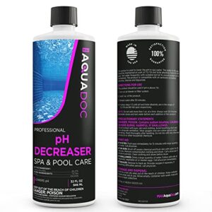 AquaDoc pH Decreaser - pH Down for Hot Tub Spa - Hot Tub Chemicals pH Decreaser pH For Hot Tub And Spa - Spa Down And pH Minus Chemicals - for Indoor & Outdoor Hot Tub Maintenance - Hot Tub pH Reducer