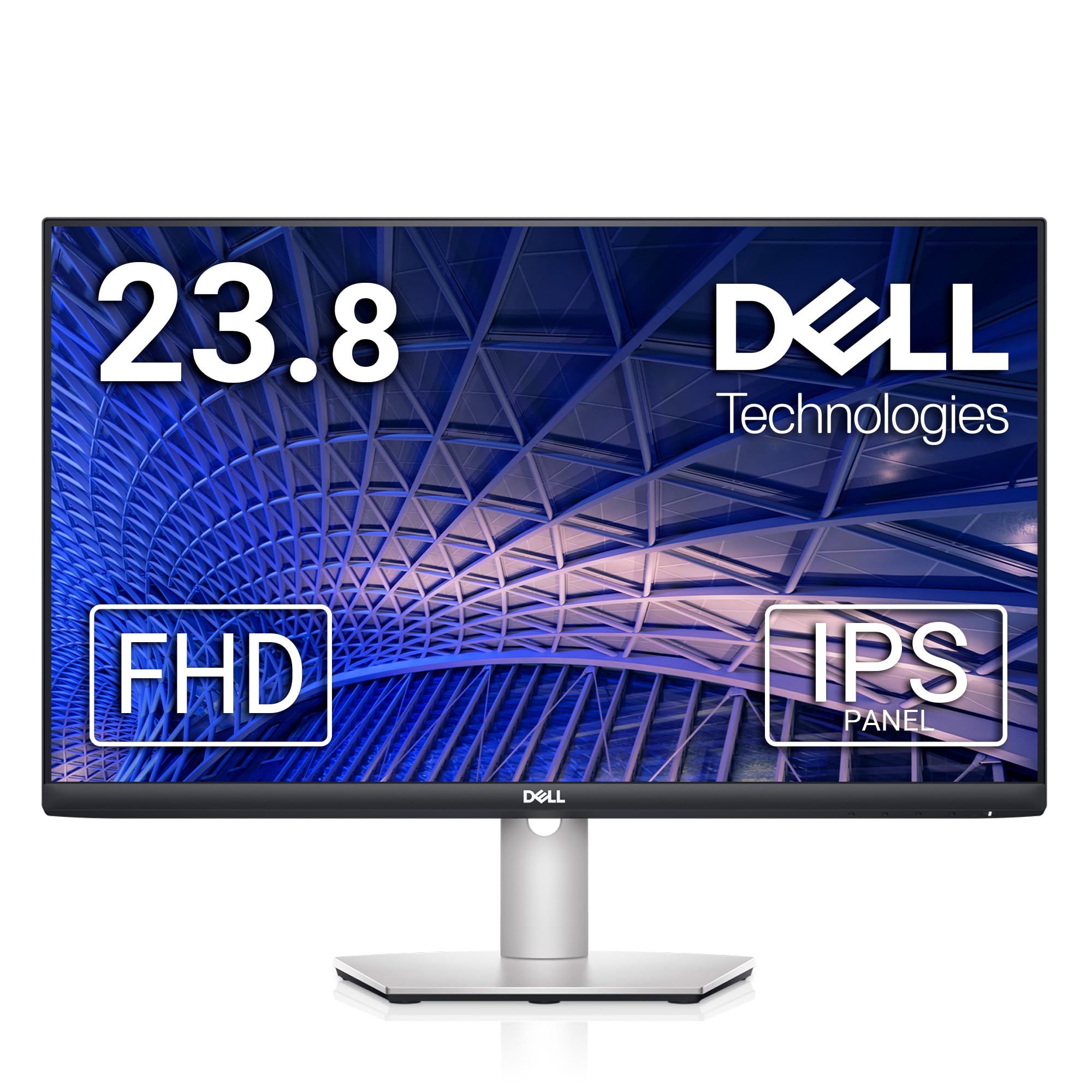 Dell S2421HS Full HD 1920 x 1080, 24-Inch 1080p LED, 75Hz, Desktop Monitor with Adjustable Stand, 4ms Grey-to-Grey Response Time, AMD FreeSync, IPS Technology, HDMI, DisplayPort, Silver, 24.0" FHD