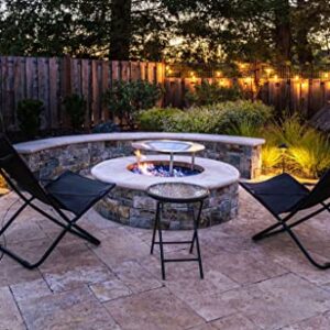 HeatSaver AL28 - Fire Pit Heat Deflector/Reflector and Cover