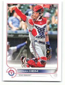 2022 topps #230 jonah heim nm-mt rangers