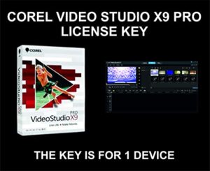videostudio pro x9, key, for 1 device, for pc and laptop