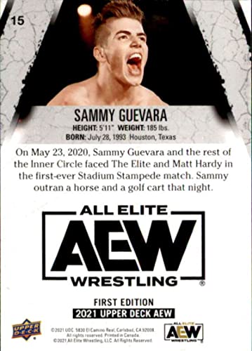 2021 Upper Deck All Elite Wrestling AEW #15 Sammy Guevara Official Trading Card