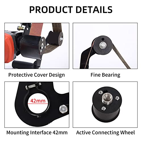 Belt Sander Attachment Grinder YSJWAER - Adapter Angle Grinder Sanding Attachment Polisher 5/8-11 Thread