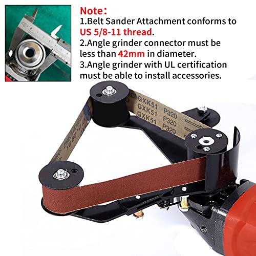 Belt Sander Attachment Grinder YSJWAER - Adapter Angle Grinder Sanding Attachment Polisher 5/8-11 Thread