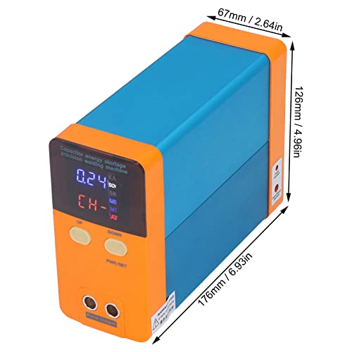 Pulses Spot Welder, Aluminum Alloy 11.6KW Power Large Capacity Low Power Consumption AC100‑240V Pulse Welding Machine for Battery Pack Maintenance(U.S. regulations)