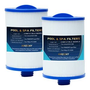 spa filters replacement for unicel 6ch-940, hot tub filter compatible with pww50p3 spa filter,for viking spa hot tub filter,for filbur fc-0359, 2 pack