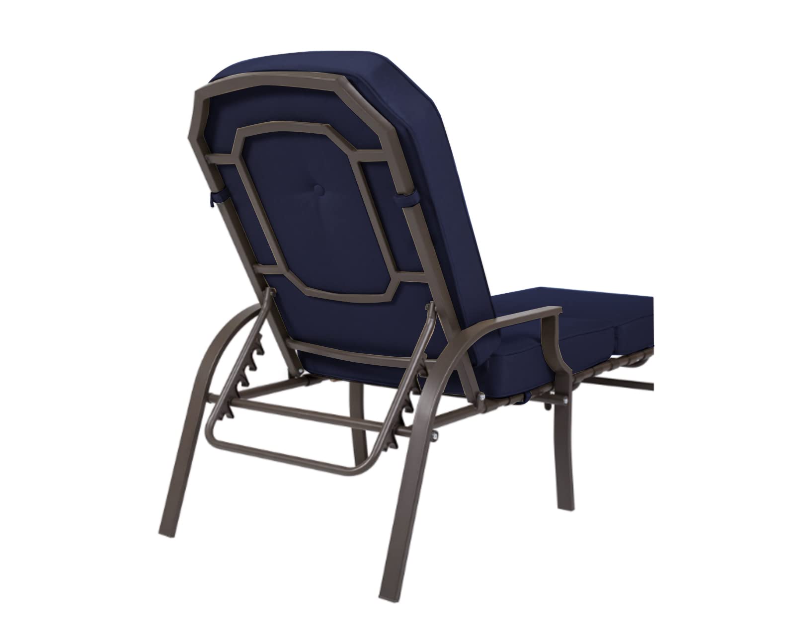 Kozyard Maya Chaise Lounge - Outdoor Patio Recliner Chair, Comfortable Patio Lounge Chair, Elegant Chaise Lounge Chair for Relaxation, Perfect Outdoor Recliner Chair (Navy Blue)