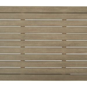 Signature Design by Ashley Barn Cove Outdoor Eucalyptus Patio Coffee Table, Brown