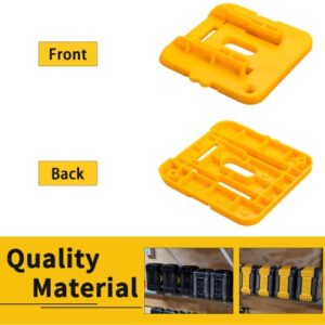 Crtbelfy Battery Mount Holder for Dewalt 20V 60V Battery Dock Holder Fit for DCB200 DCB203 DCB205 DCB206 Batteries- 10 Pack